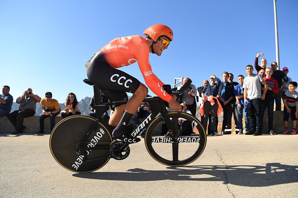 Greg Van Avermaet (CCC) in the time trial at Volta a la Valenciana
