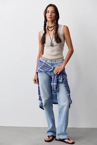 We the Free Luna Mid-Rise Straight Jeans