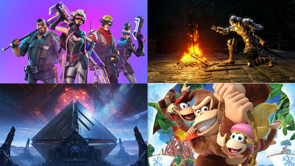 Fortnite Season 4, Dark Souls Remastered, Destiny 2 Warmind and Donkey Kong Country: Tropical Freeze