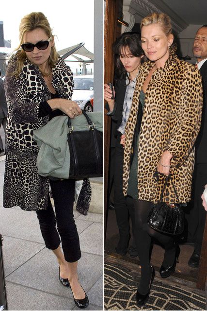 Kate Moss - Leopard Print coat