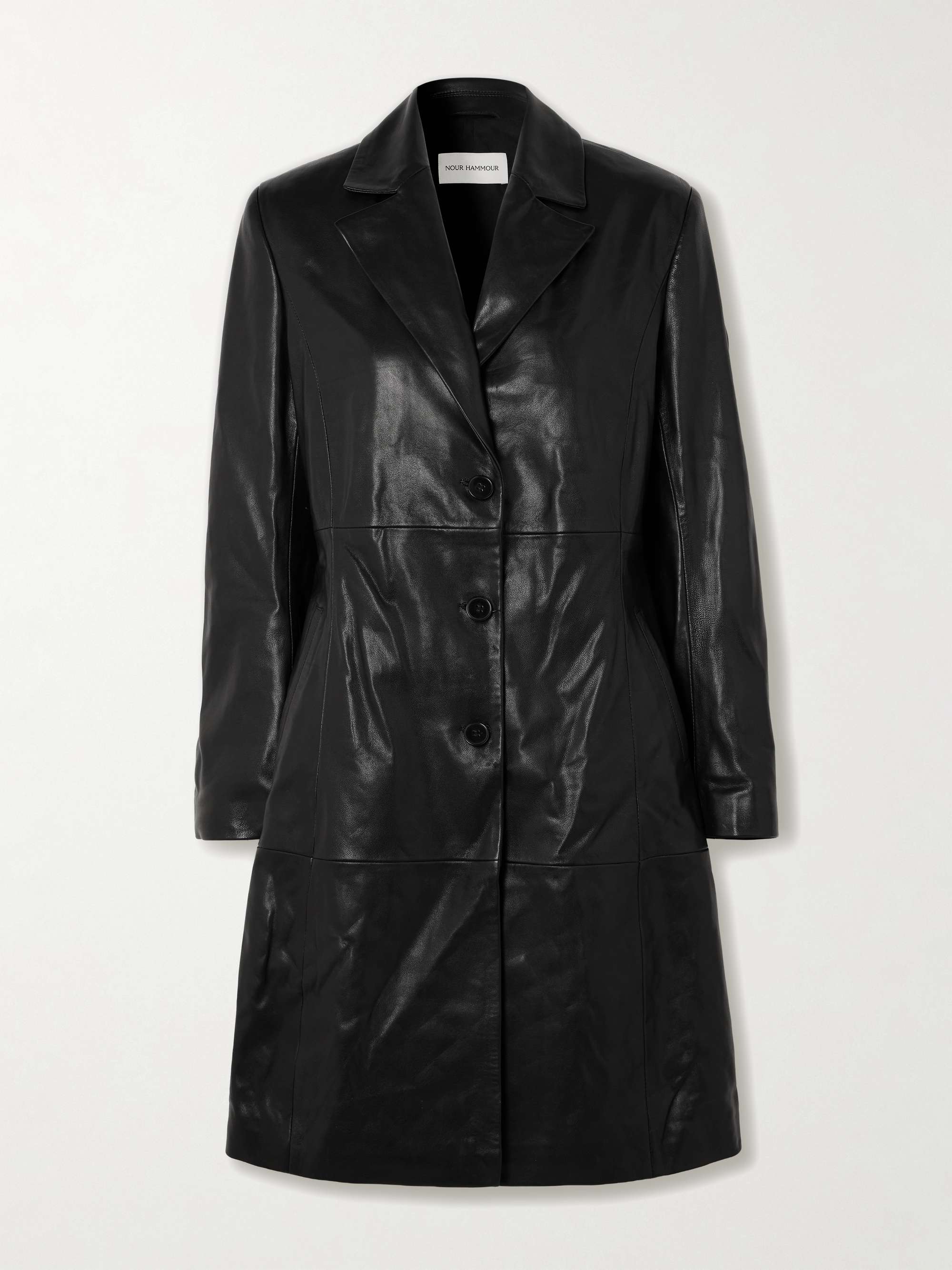 Eames Paneled Leather Jacket