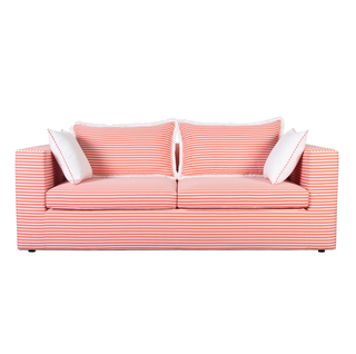 outdoor striped sofa