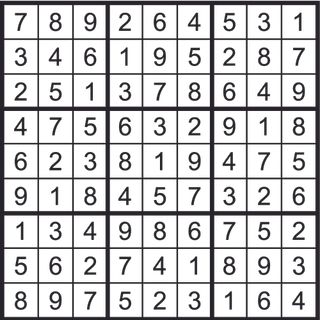 Sudoku solution