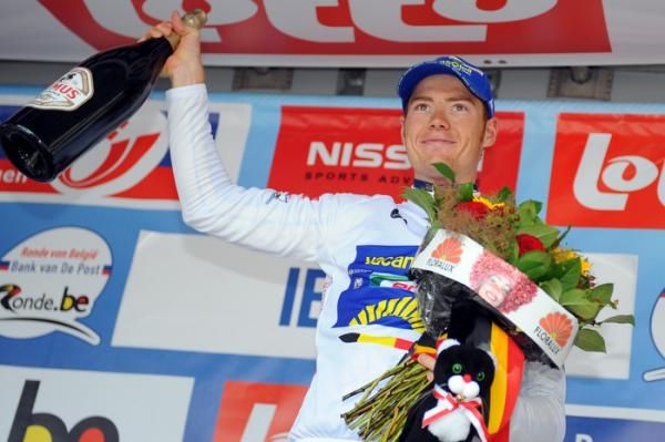 Pim Ligthart (Vacansoleil-DCM) moved into the best young rider's jersey
