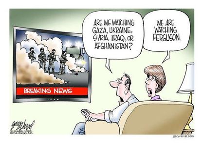 Editorial cartoon U.S. Ferguson