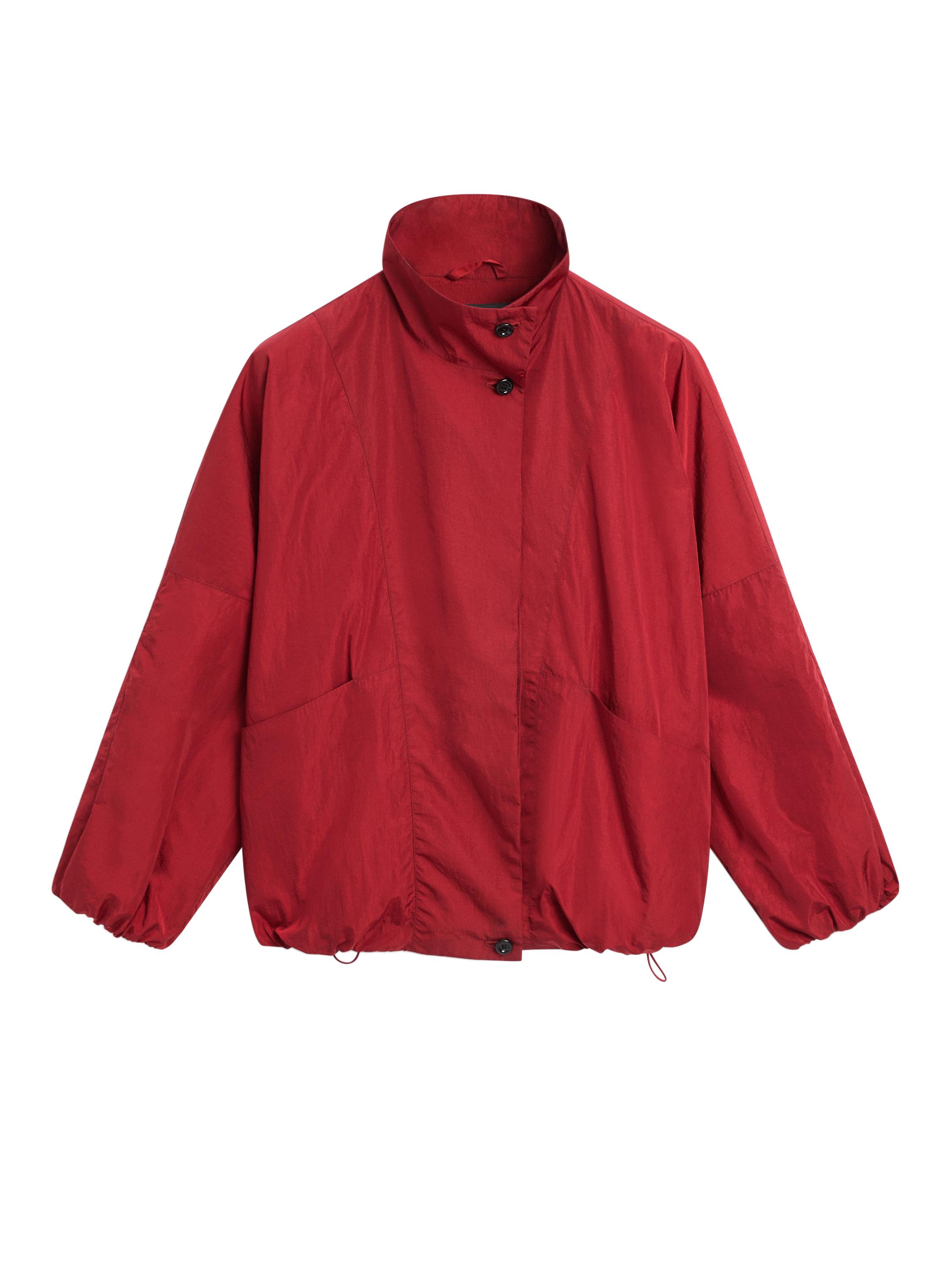 Massimo Dutti, High Neck Bomber Puff Jacket