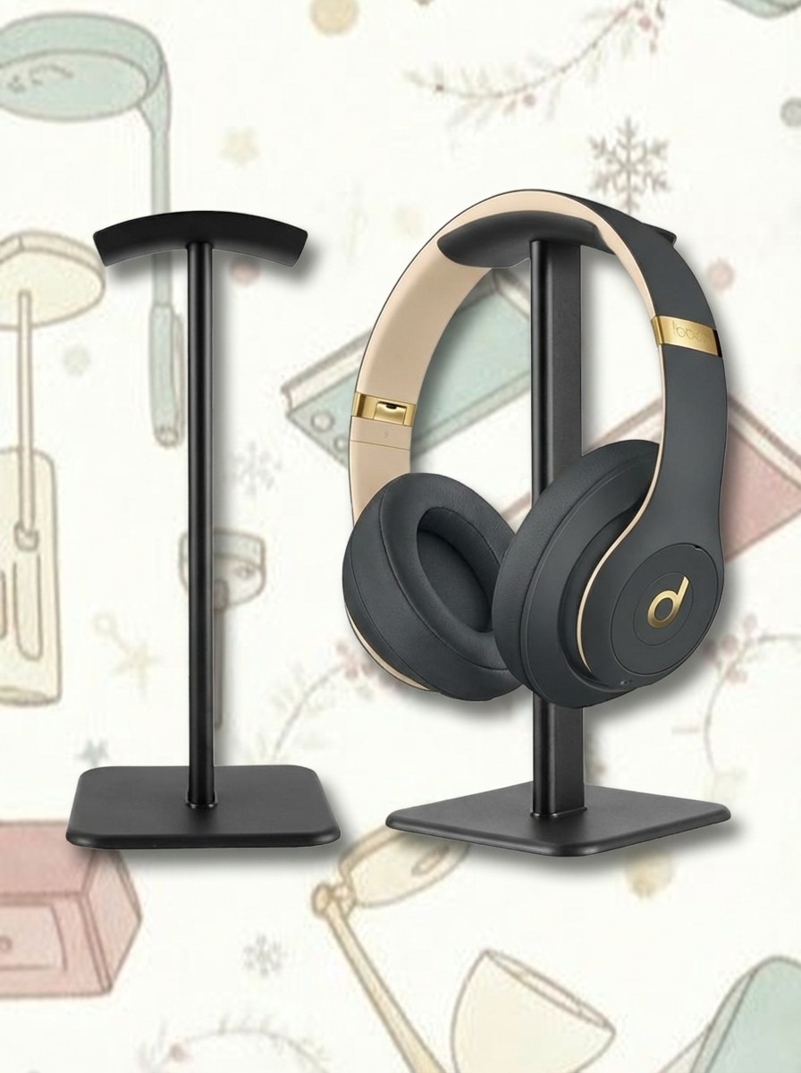 DGPLUS Aluminum Headset Stand With Hanger, Black