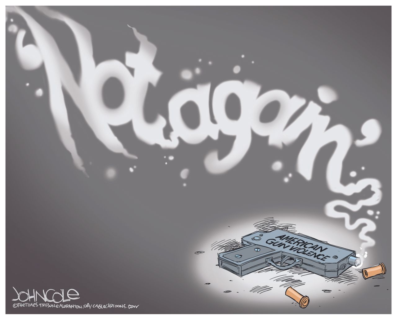 Editorial cartoon U.S. Gun Violence