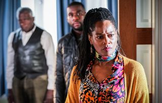 Sheree doesn't want Patrick to do the clinical trail in EastEnders