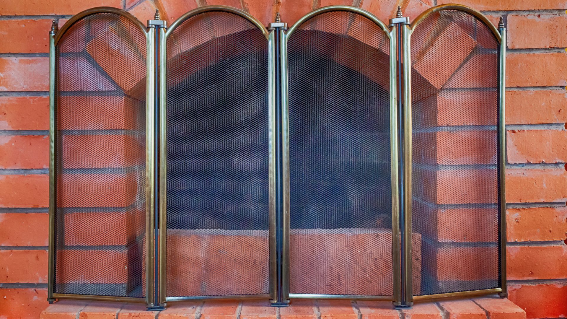 picture of fireguard in front fireplace