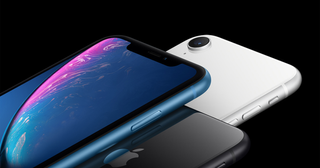 A photo of showing the various angles of the iPhone XR.