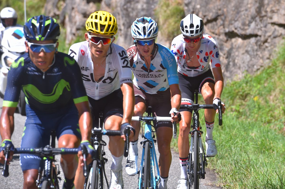 Nairo Quintana came out firing on stage 13