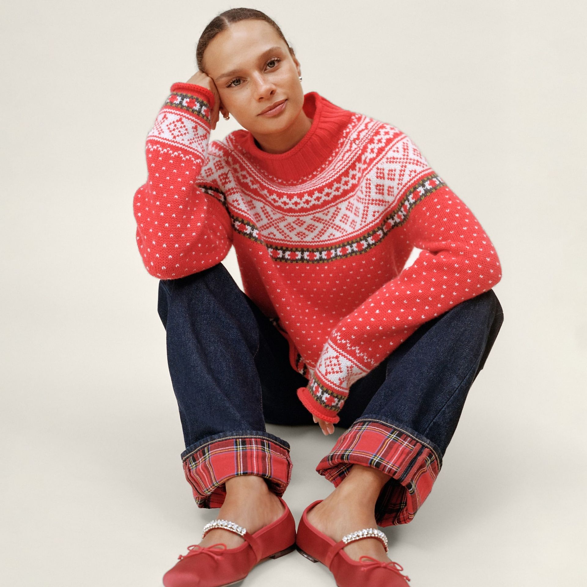 J.Crew, Fair Isle 2025 Rollneck™ Sweater in Vintage Wool