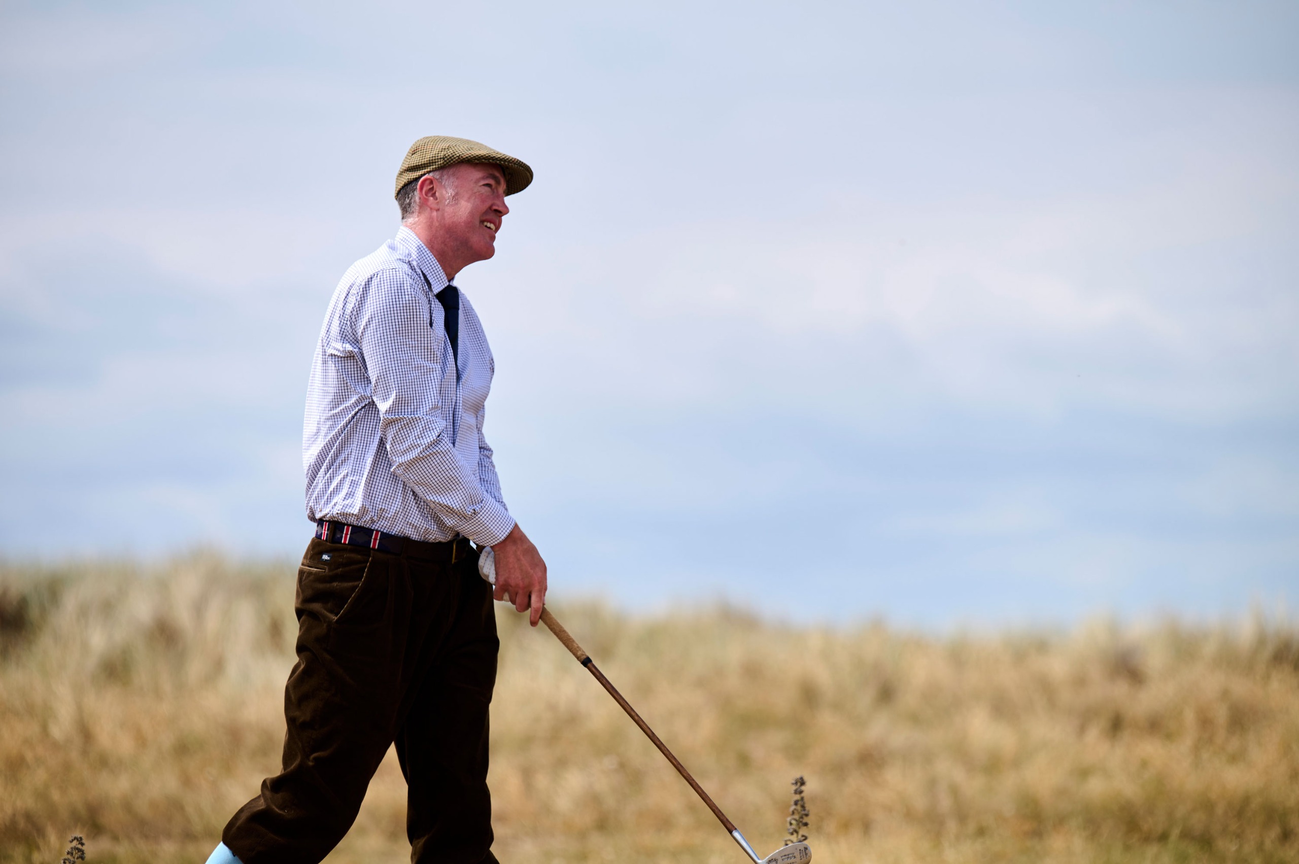 Fergus Bisset watching a shot