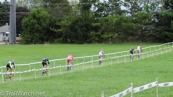 The chasers on the back side of the course