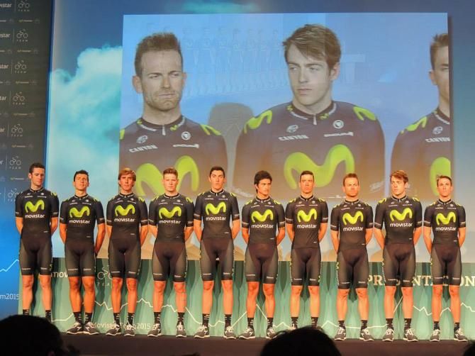 Movistar team presentation in Madrid.