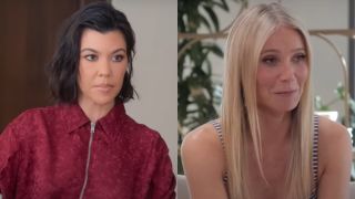 Kourtney Kardashian and Gwyneth Paltrow on The Kardashians.