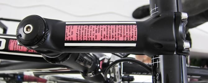 The attention to detail on this Baum extended to the 3T stem.