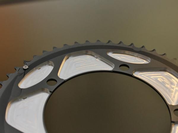 More aggressive machining will save 25g per ring, however, bringing them down to a more reasonable 140g or so apiece.