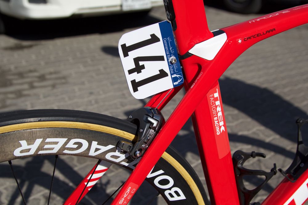 A small Cancellara sticker is the only aesthetic personalisation