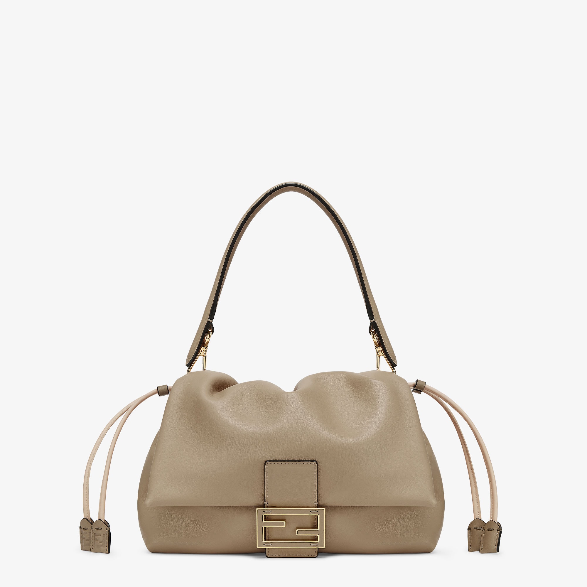 Mamma Baguette Mediumdove Gray Nappa Leather Bag