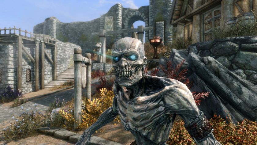 A totally hair-free draugr in Skyrim.