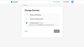 Domain Change