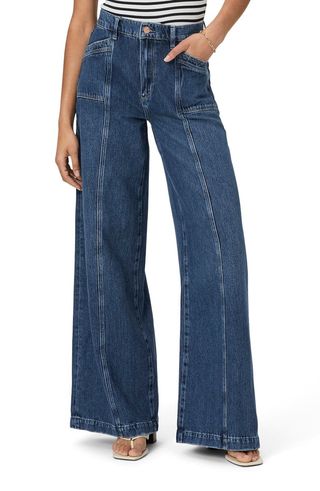 Portia Inset Pocket Wide Leg Jeans