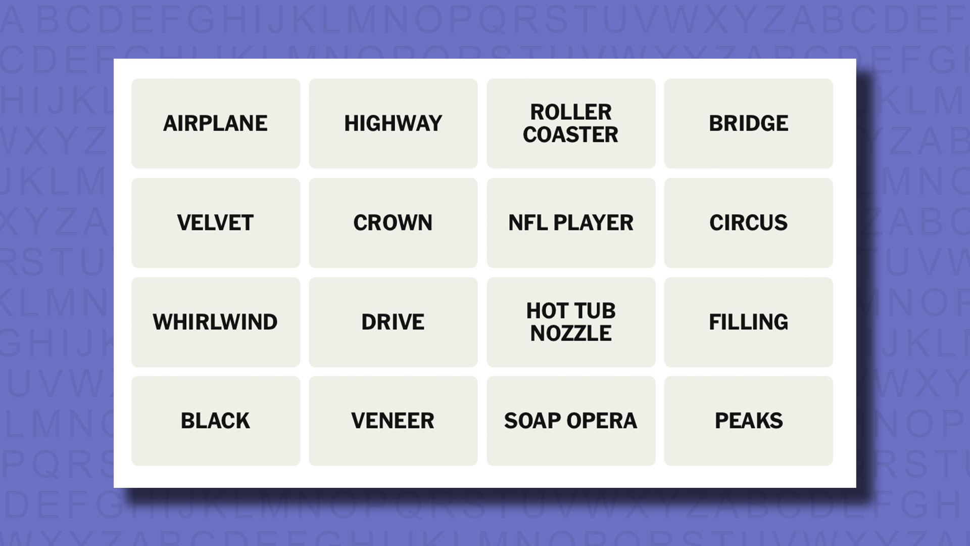 NYT Connections hints for game 750 on a purple background