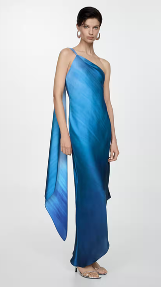 Asymmetrical Gradient Dress - Woman