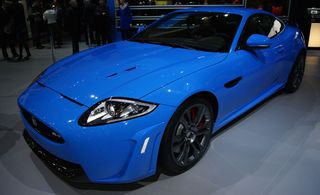 Image of blue Jaguar XKR-S