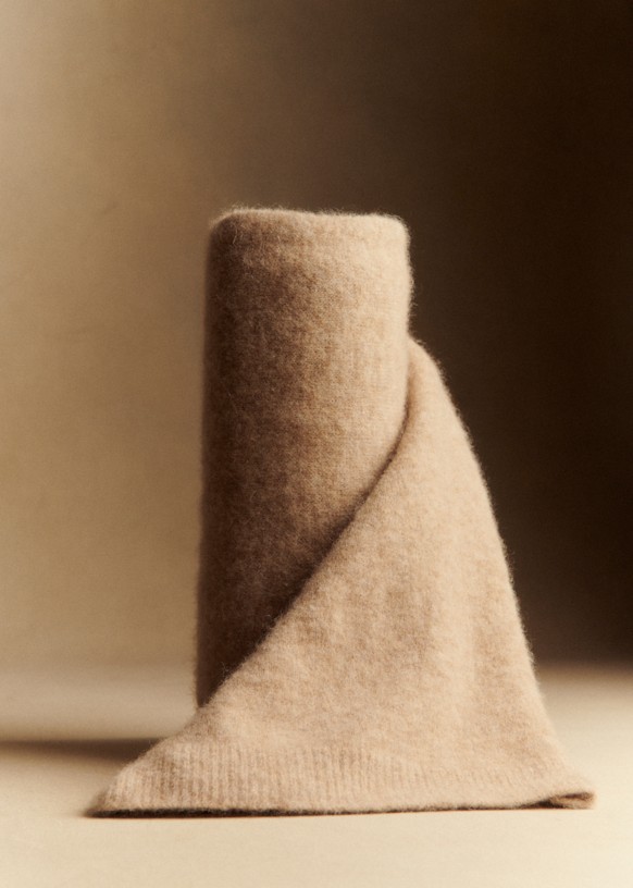 Marianne Scarf - Light Beige - Baby Alpaca - S&amp;eacute;zane