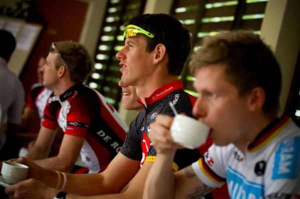 A quick coffee before a ride.