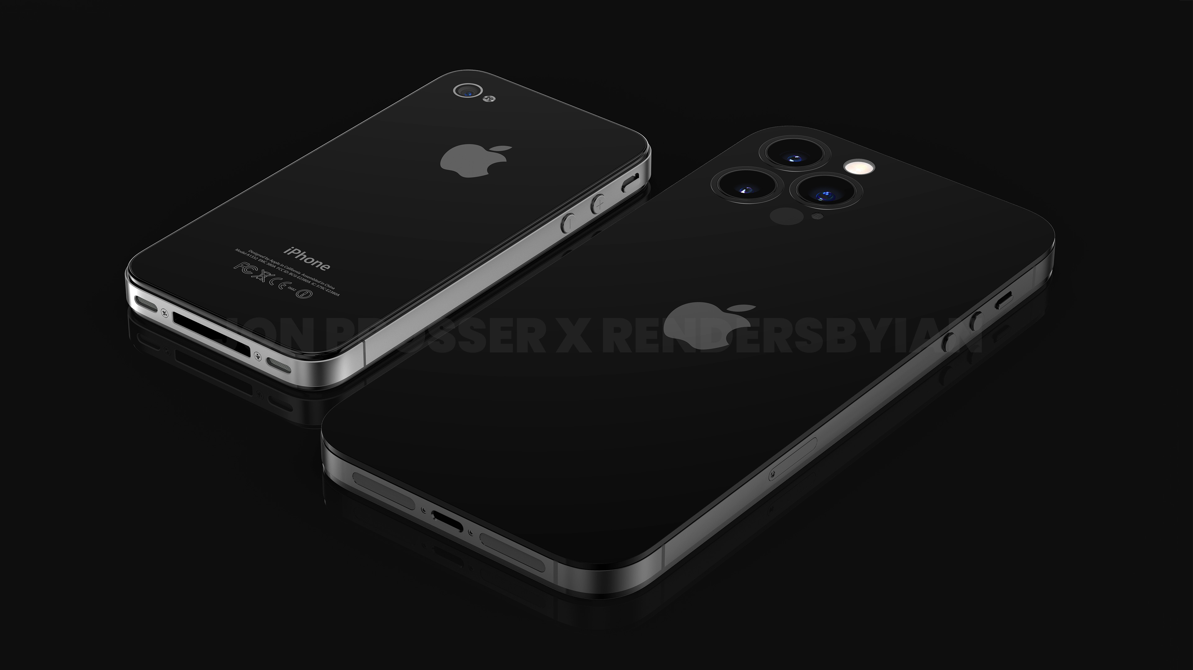 The iPhone 14 compared to the iPhone 4.