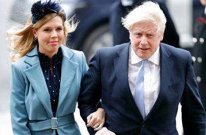 boris johnson fiancee carrie symonds self isolating coronavirus