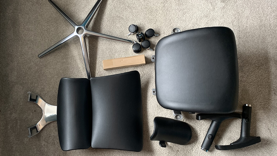 The component parts of the X4 chair.