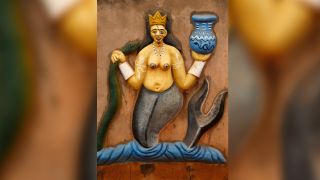 Relief sculpture of Mami Wata