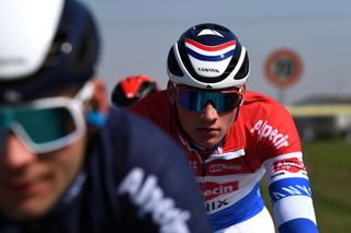 SANREMO ITALY MARCH 20 Mathieu Van Der Poel of Netherlands and Team AlpecinFenix during the 112th MilanoSanremo 2021 a 299km race from Milano to Sanremo MilanoSanremo La Classicissima UCIWT on March 20 2021 in Sanremo Italy Photo by Tim de WaeleGetty Images