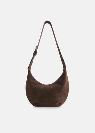 whistles, Sia Suede Curved Crossbody Bag