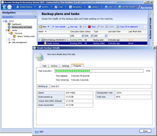 Thecus includes Acronis’ Backup and Recovery 10 for Windows Servers with a five server license as standard.