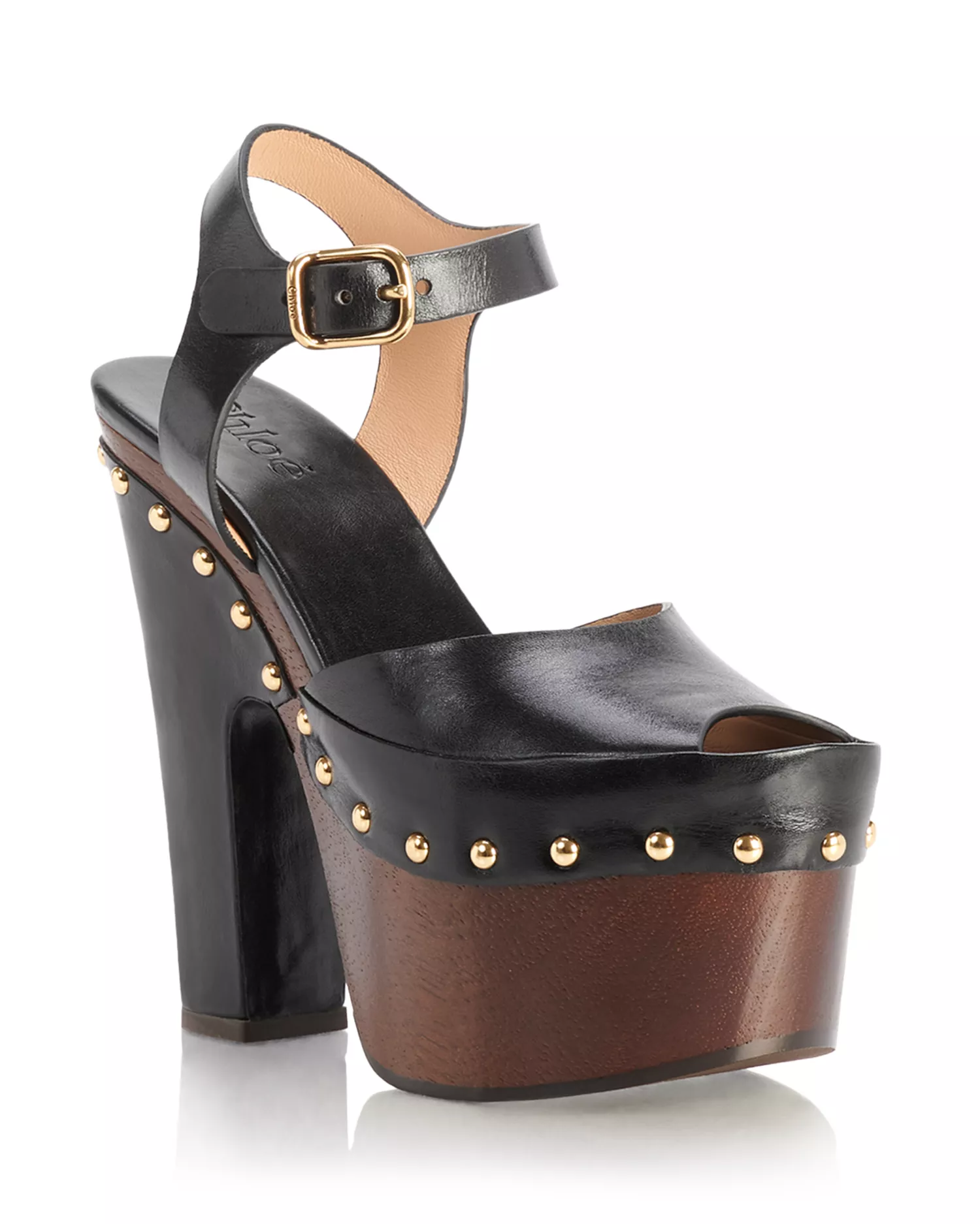 Chlo&amp;eacute;, Meret Studded Clogs