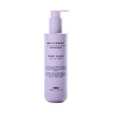 Meltoway by Wakse Fairy Floss Hydrating Hair Removal Cream Cotton Candy Scented for Legs &amp;amp; Body, 6.7oz Bottle