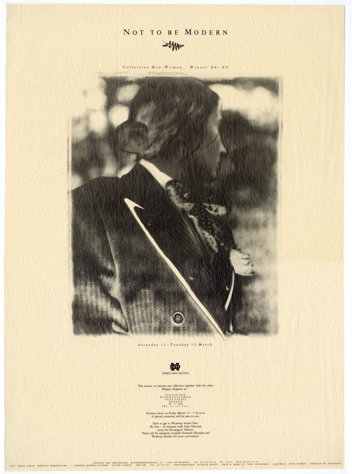 Antwerp Six momu exhibition show invitations