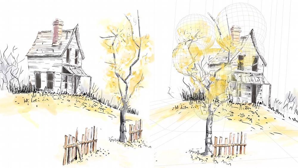 People can hardly believe this watercolour sketch is actually 3D