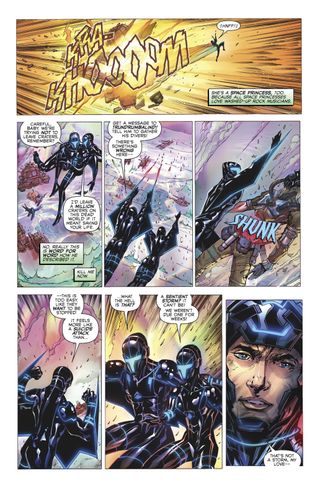 A page from Joe Satriani's "Crystal Planet" comic.