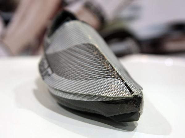 Sure, no one's foot is quite shaped like this but Bont has apparently deemed it an appropriate form for its aero-inspired Crono time trial shoe.