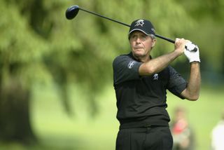 Gary Player in action in the 2003 Senior PGA where he also won the USPGA in 1962
