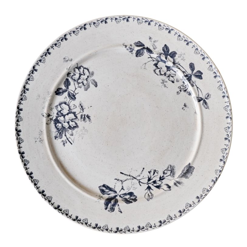 Magnolia, Heirloom Garden Navy Floral Plate