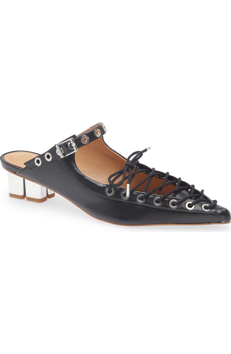 Eyelets Lace-Up Mule
