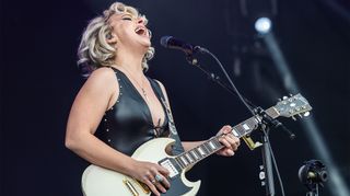 Samantha Fish performs live at Sweden Rock Festival on June 05, 2025 in Norje, Sweden. 